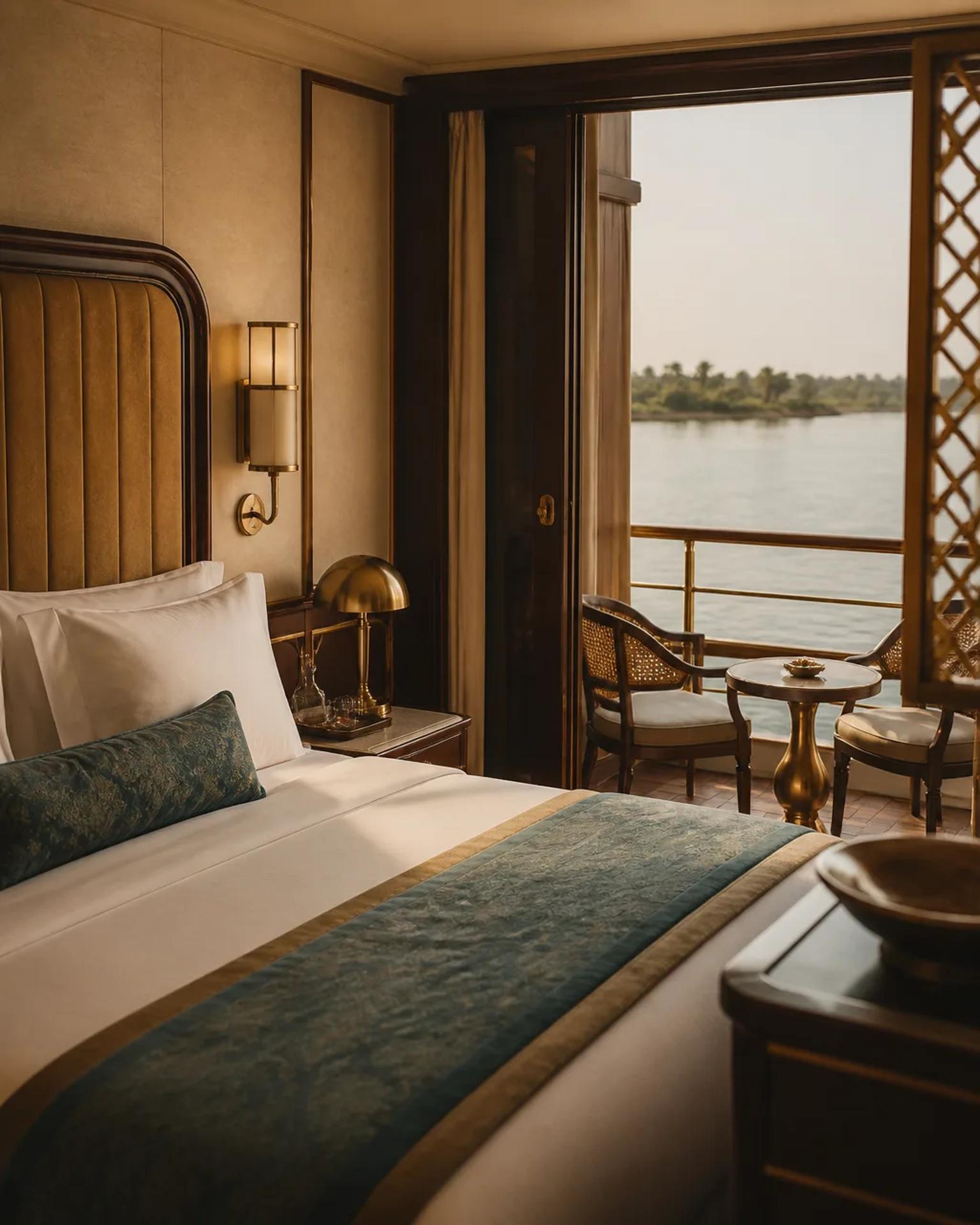 Ultra-Deluxe 5★ · Prestige Nile cruise vessel – Boutique 5-star · 36–60 cabins · from £1,180